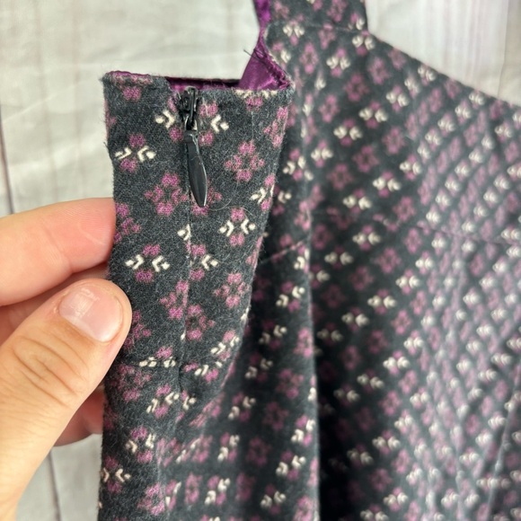 Vintage No Boundaries 90s Black and Pink Patterned Shift Dress Medium - Picture 7 of 8